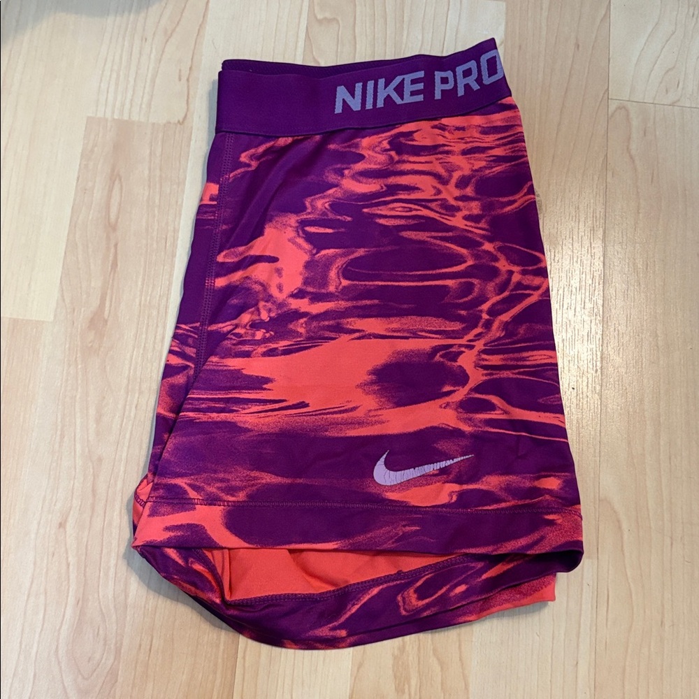 Nike Pro Dynamic Purple and Orange Shorts